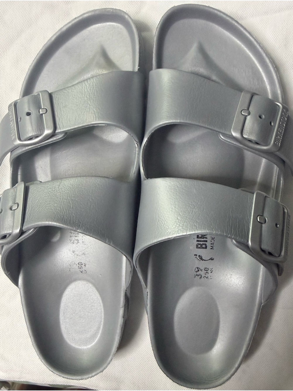 Birkenstock Women's Two-Strap Sandals Silver